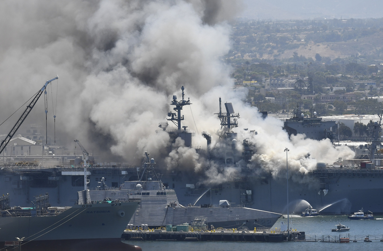 Navy Ship Fire